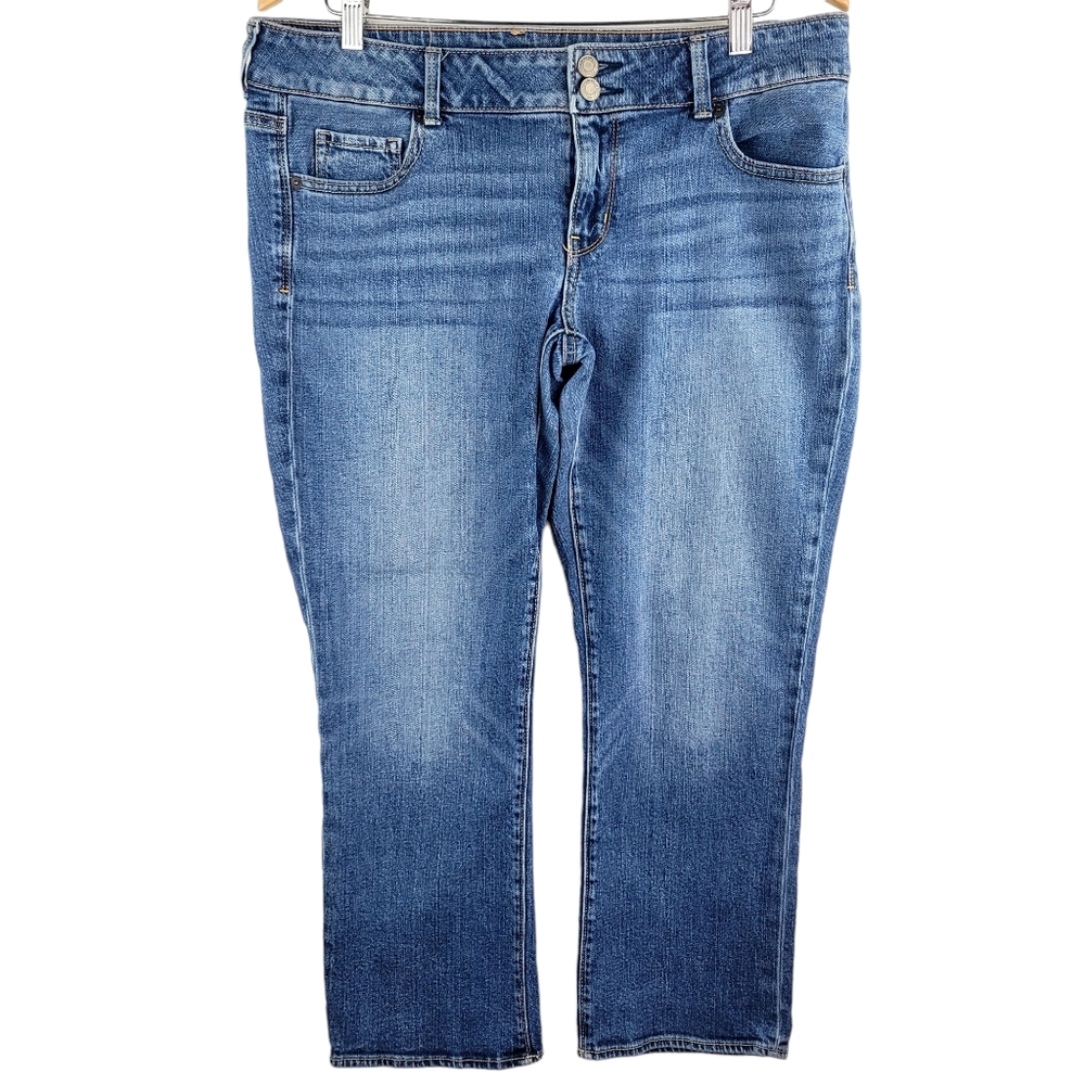 American Eagle Jeans Women Size 14 Plus Size Artist Double Button Ankle Y2K